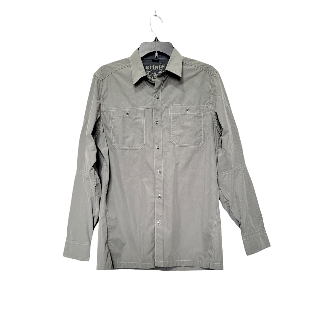 Kuhl Gray Long Sleeve Button Down Shirt Men's Small